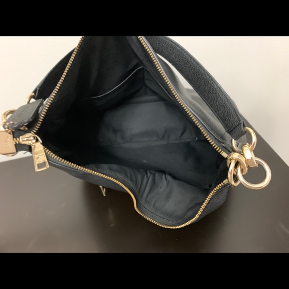 Coach Black Pebbled Shoulder bag - Picture 3 of 8